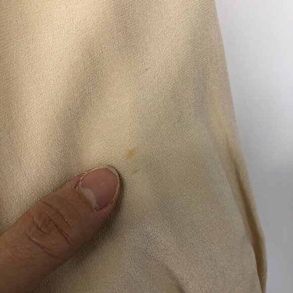 NWT Rachel Zoe light beige 100% silk long sleeve blouse size ~ Medium - Picture 14 of 16